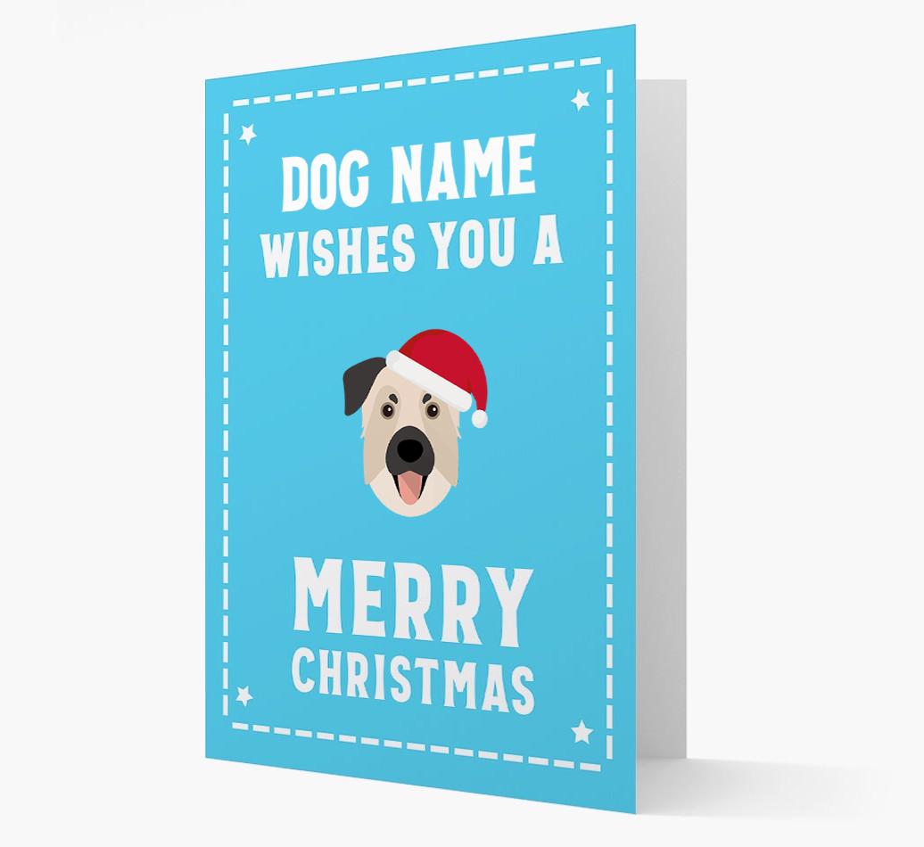 'Christmas Wishes' Card with your {breedFullName} Christmas Icon