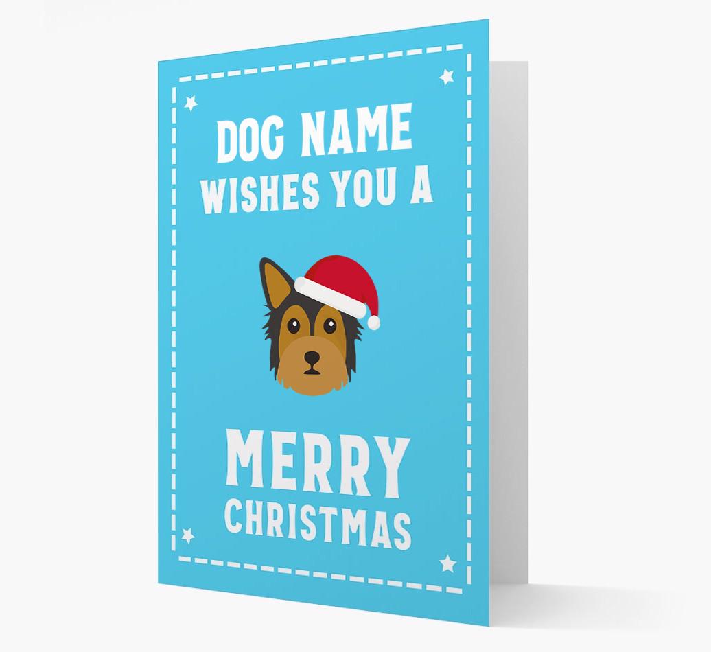 'Christmas Wishes' Card with your {breedFullName} Christmas Icon