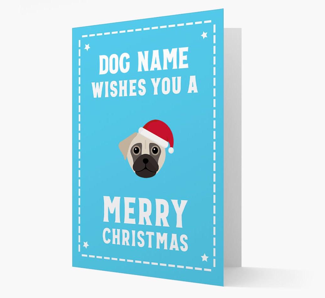 'Christmas Wishes' Card with your {breedFullName} Christmas Icon
