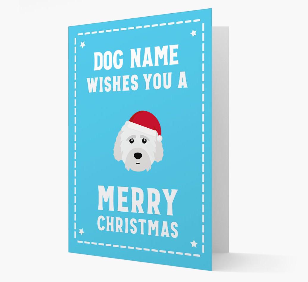 'Christmas Wishes' Card with your {breedFullName} Christmas Icon