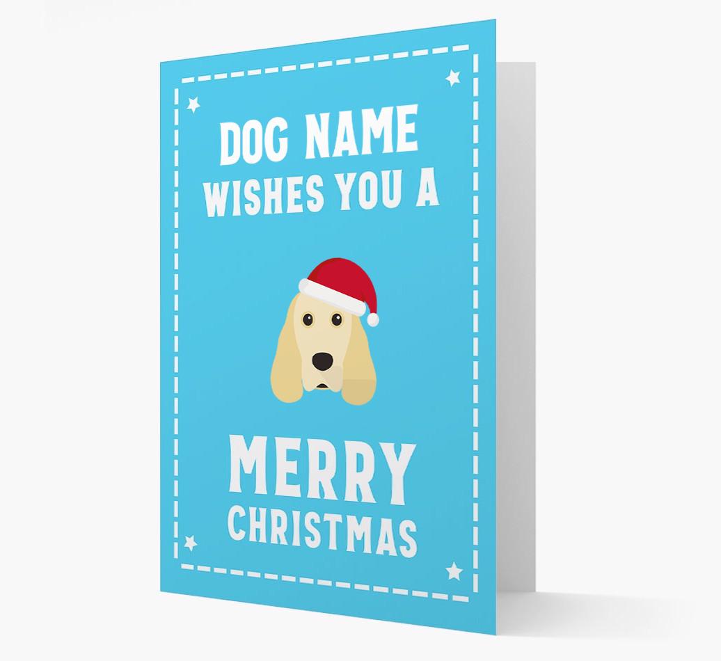 'Christmas Wishes' Card with your {breedFullName} Christmas Icon