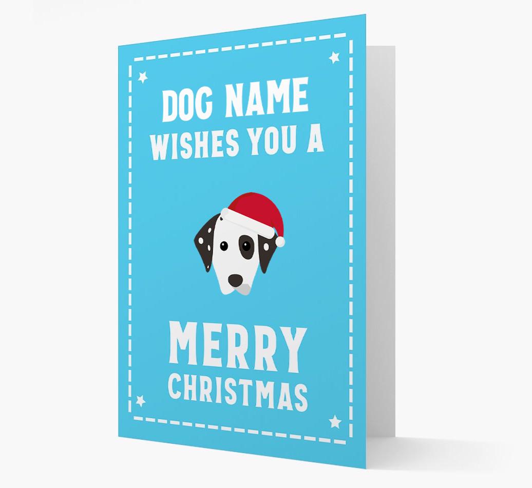 'Christmas Wishes' Card with your {breedFullName} Christmas Icon