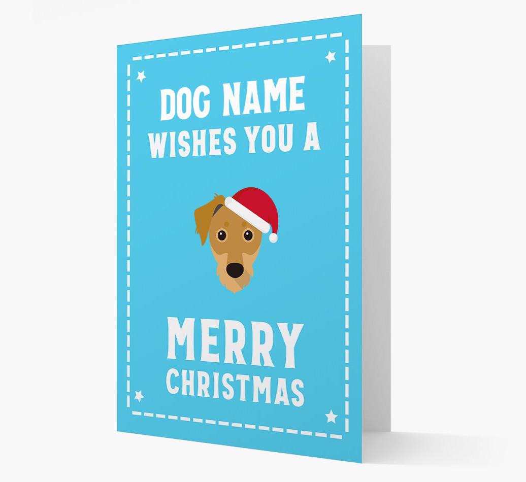 'Christmas Wishes' Card with your {breedFullName} Christmas Icon