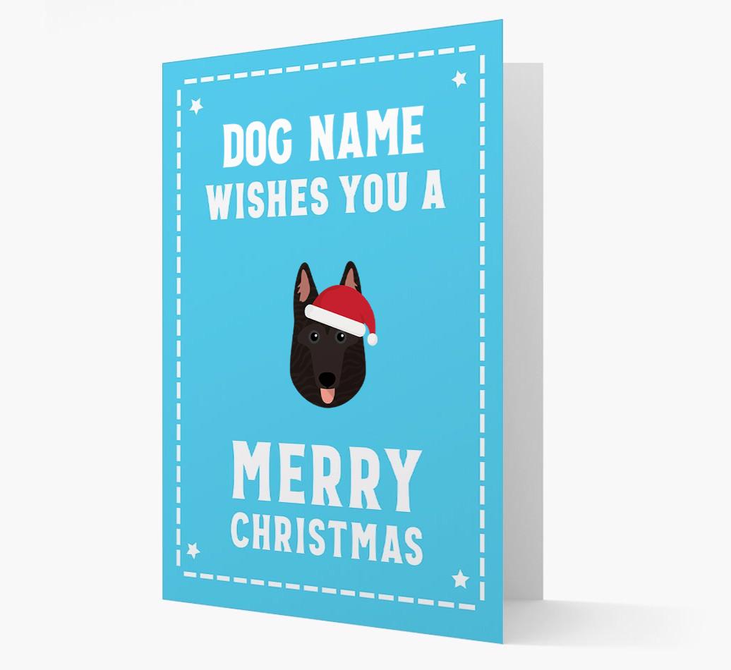 'Christmas Wishes' Card with your {breedFullName} Christmas Icon