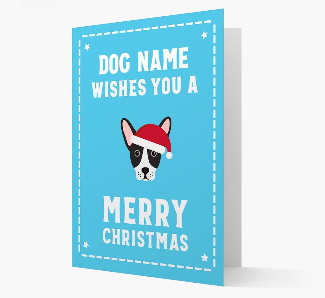 'Christmas Wishes' Card with your {breedFullName} Christmas Icon