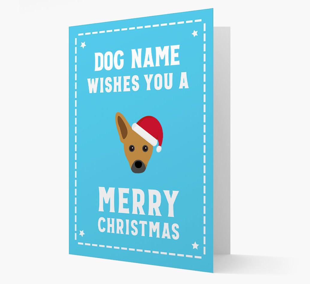 'Christmas Wishes' Card with your {breedFullName} Christmas Icon