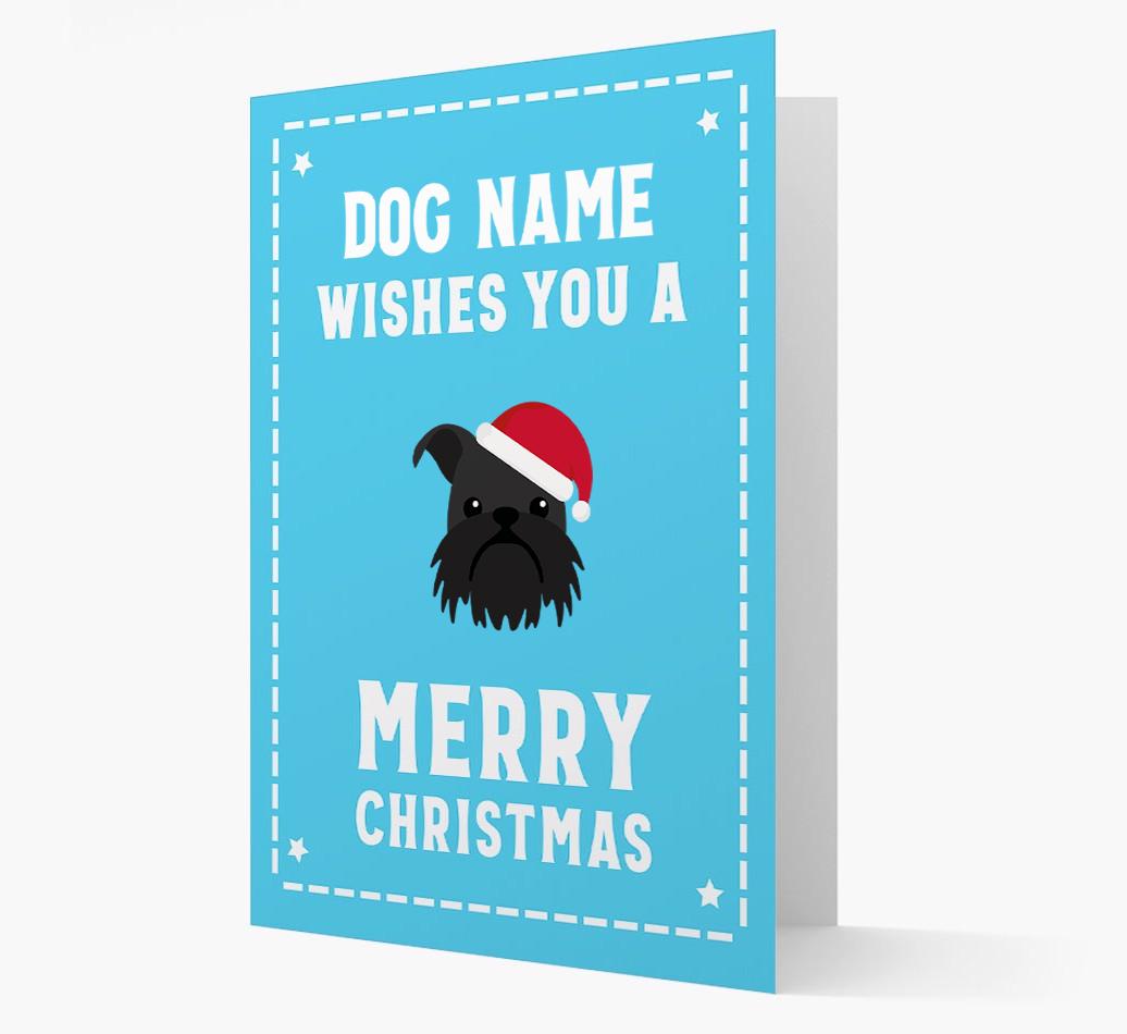 'Christmas Wishes' Card with your {breedFullName} Christmas Icon