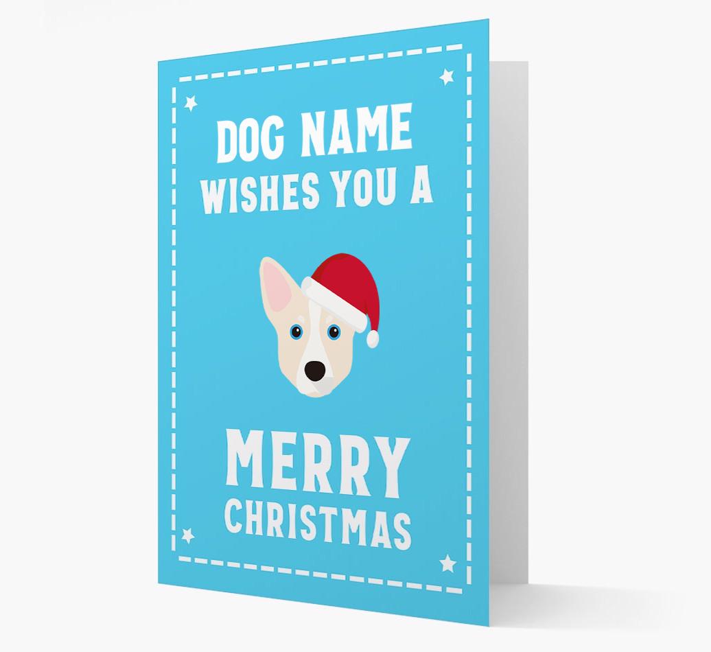 'Christmas Wishes' Card with your {breedFullName} Christmas Icon