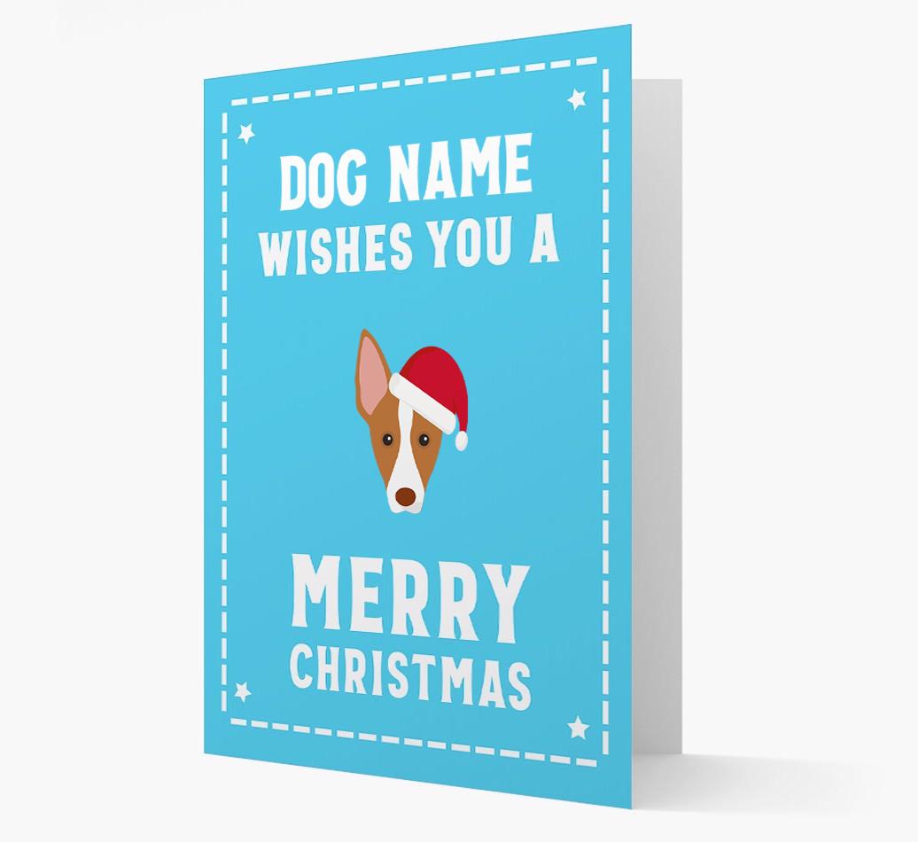 'Christmas Wishes' Card with your {breedFullName} Christmas Icon
