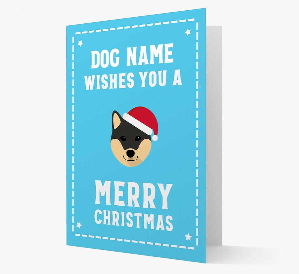 'Christmas Wishes' Card with your {breedFullName} Christmas Icon
