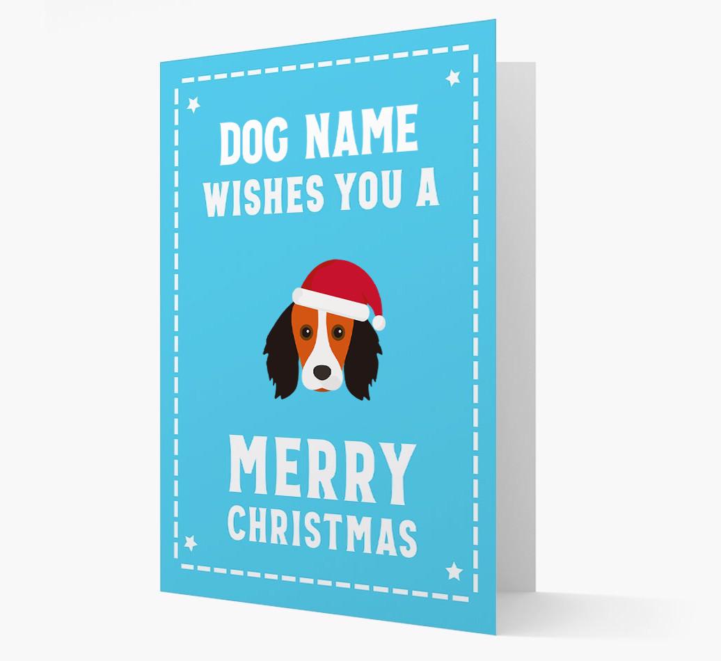 'Christmas Wishes' Card with your {breedFullName} Christmas Icon