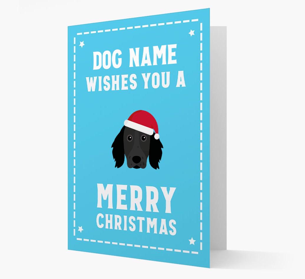 'Christmas Wishes' Card with your {breedFullName} Christmas Icon