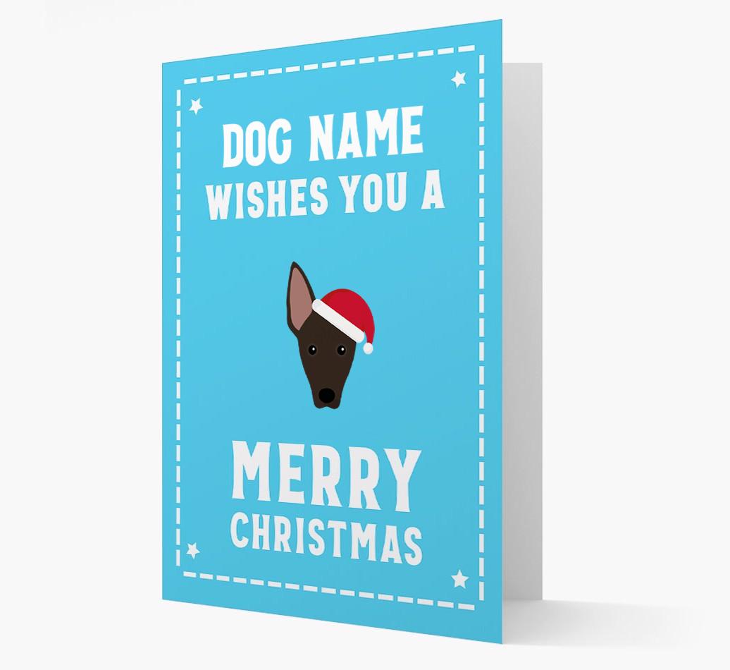 'Christmas Wishes' Card with your {breedFullName} Christmas Icon