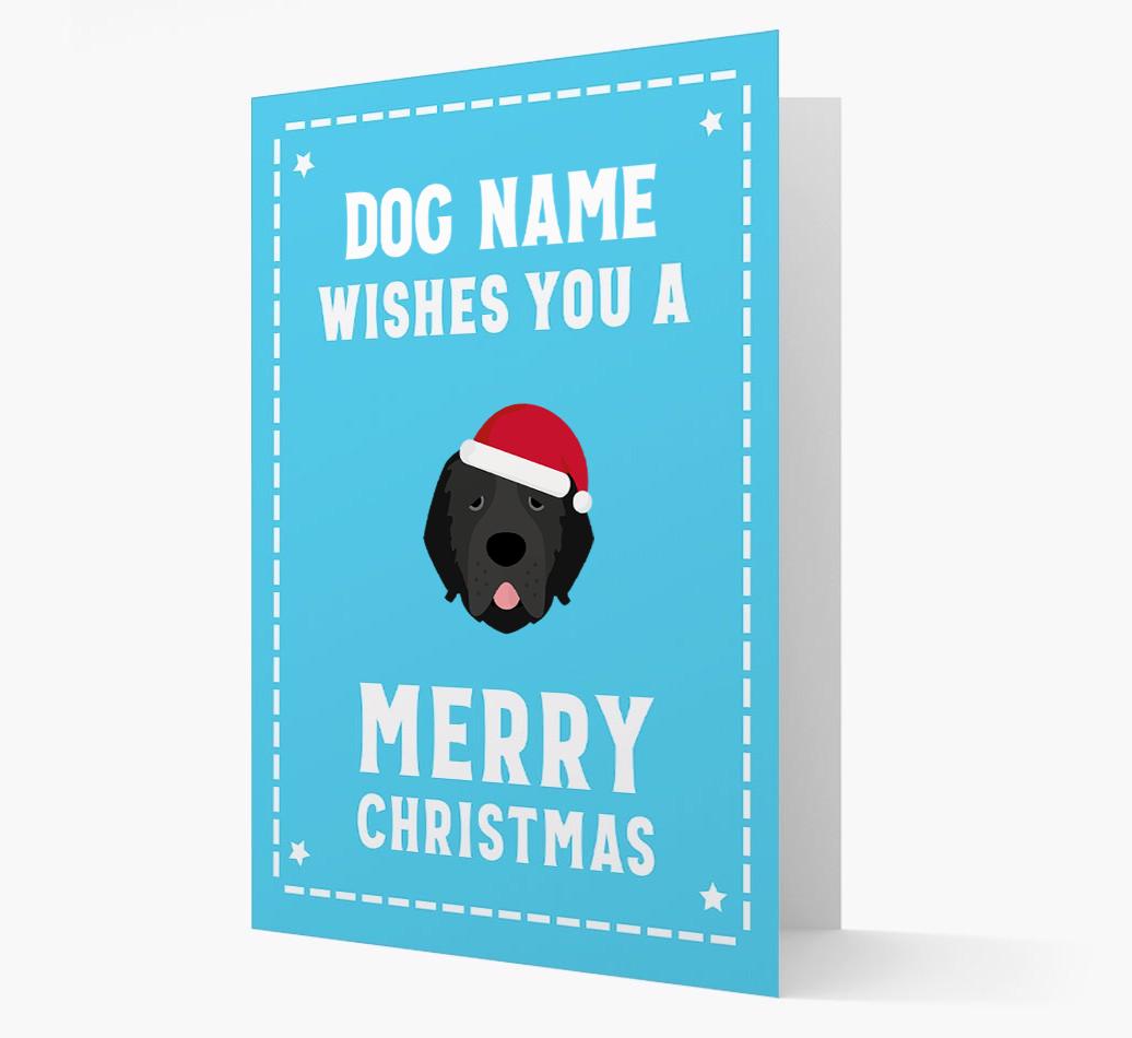 'Christmas Wishes' Card with your {breedFullName} Christmas Icon