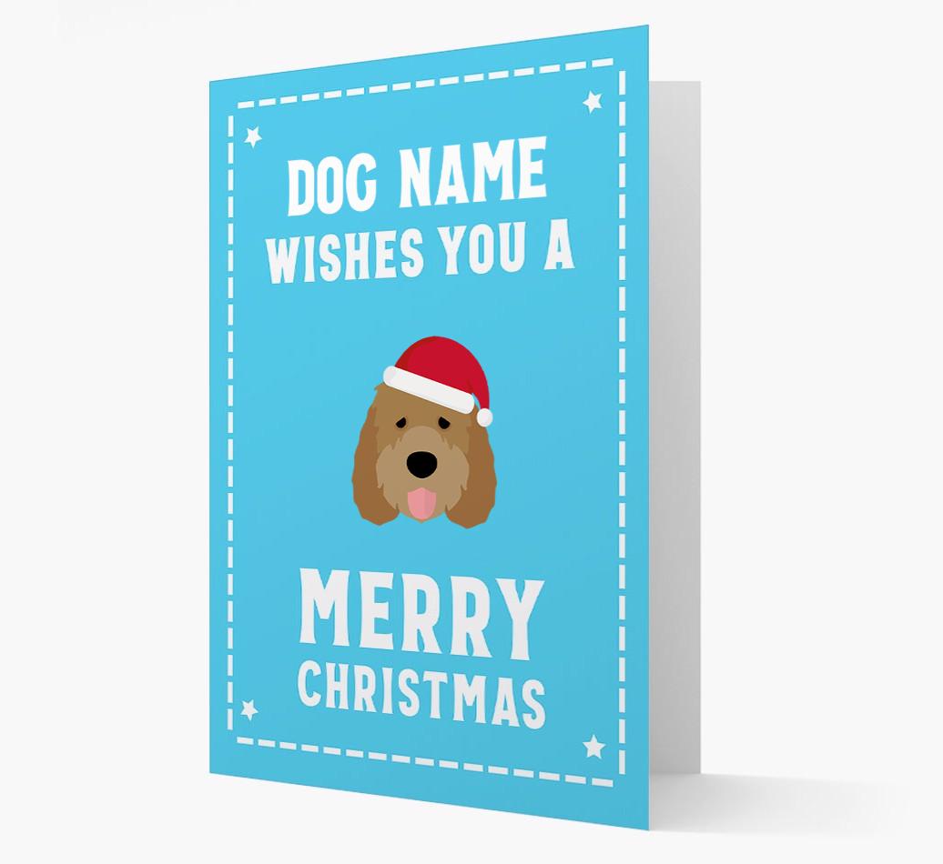'Christmas Wishes' Card with your {breedFullName} Christmas Icon