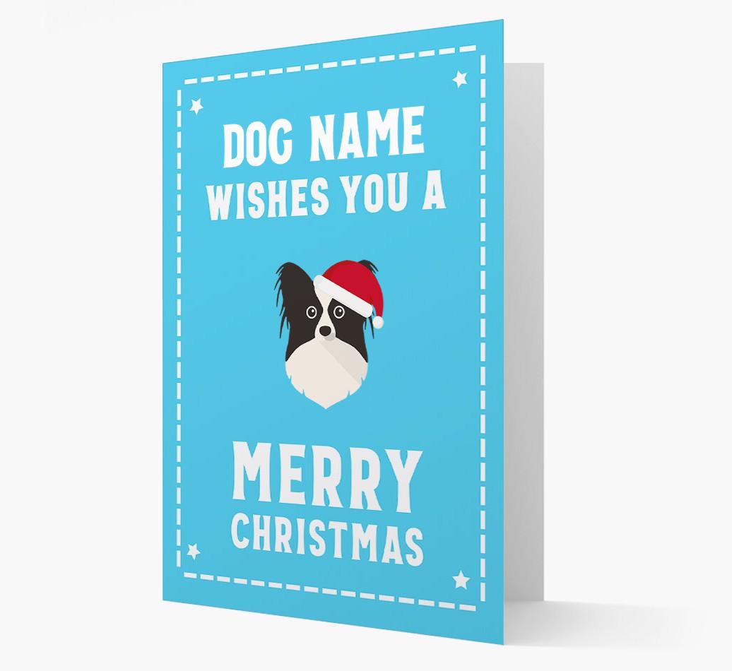 'Christmas Wishes' Card with your {breedFullName} Christmas Icon