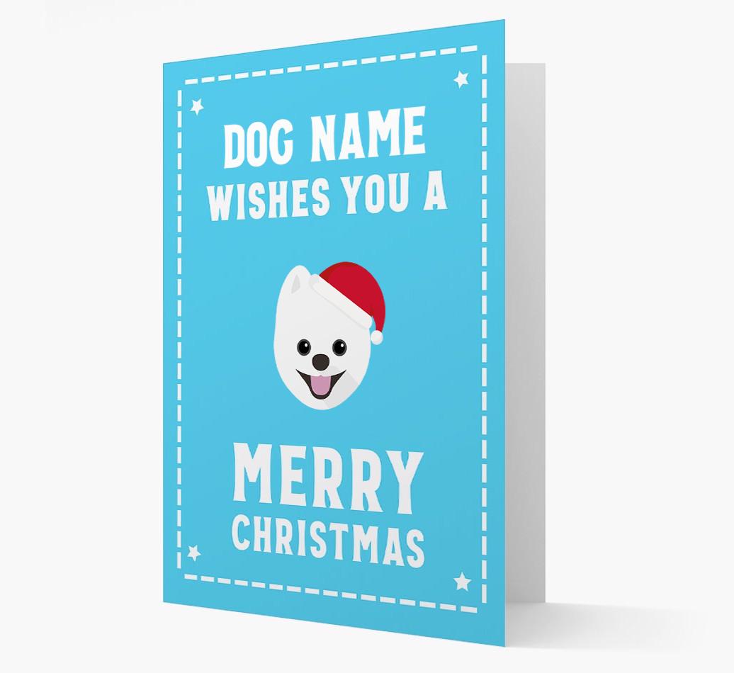 'Christmas Wishes' Card with your {breedFullName} Christmas Icon
