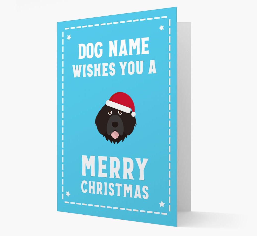 'Christmas Wishes' Card with your {breedFullName} Christmas Icon