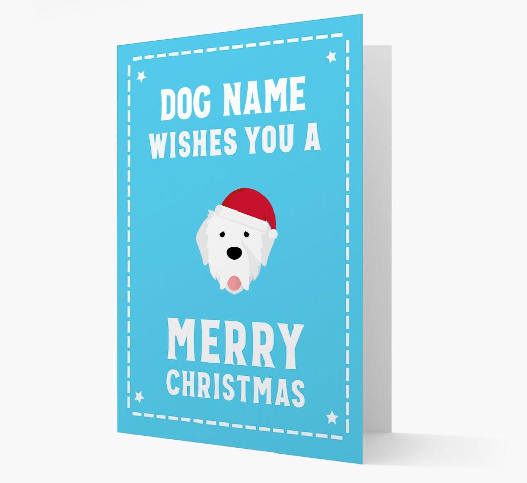 'Christmas Wishes' Card with your {breedFullName} Christmas Icon