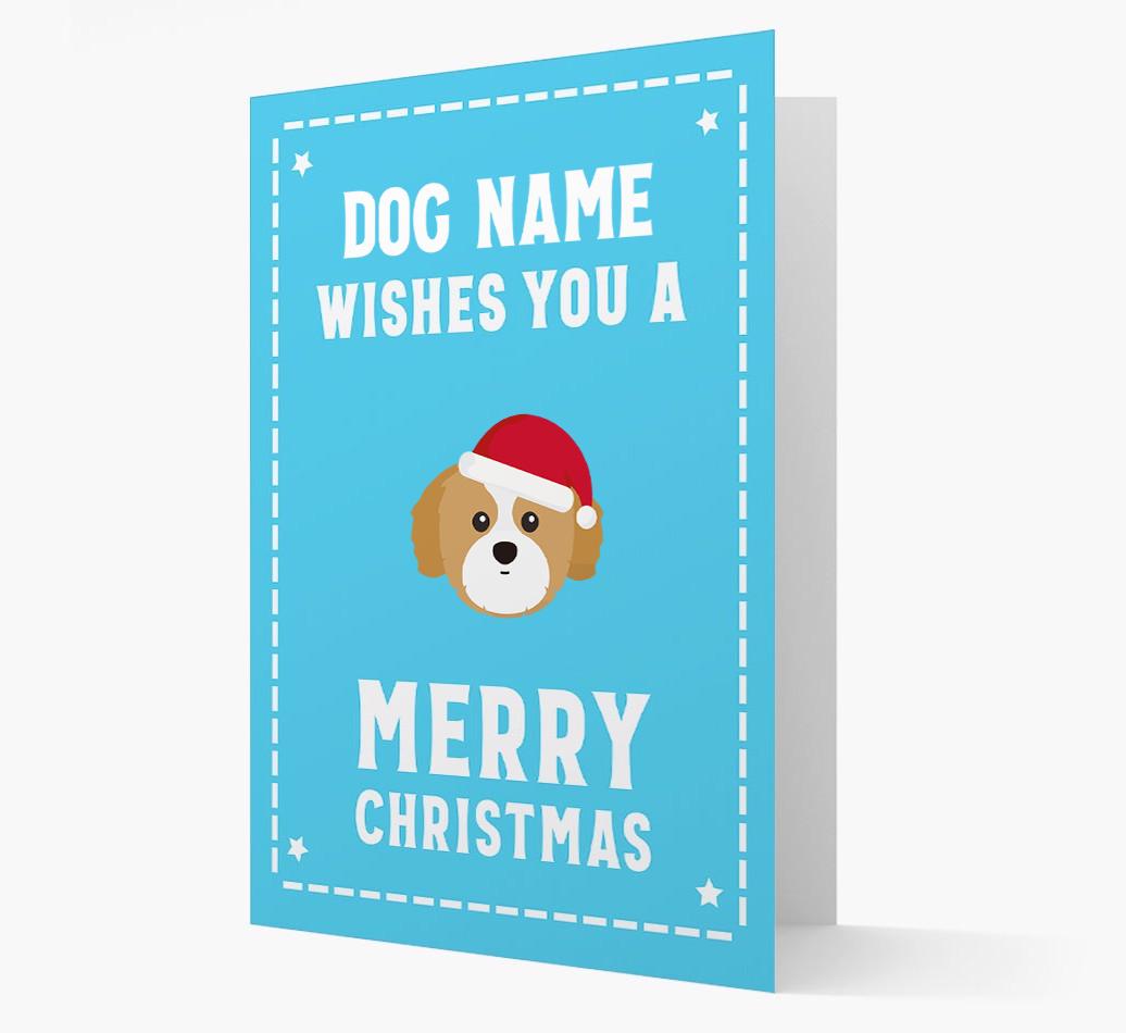 'Christmas Wishes' Card with your {breedFullName} Christmas Icon