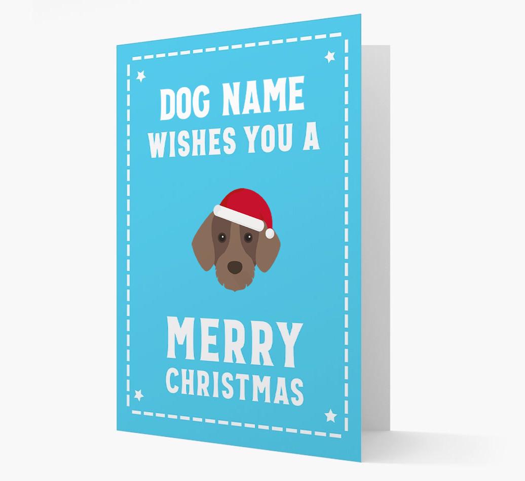 'Christmas Wishes' Card with your {breedFullName} Christmas Icon