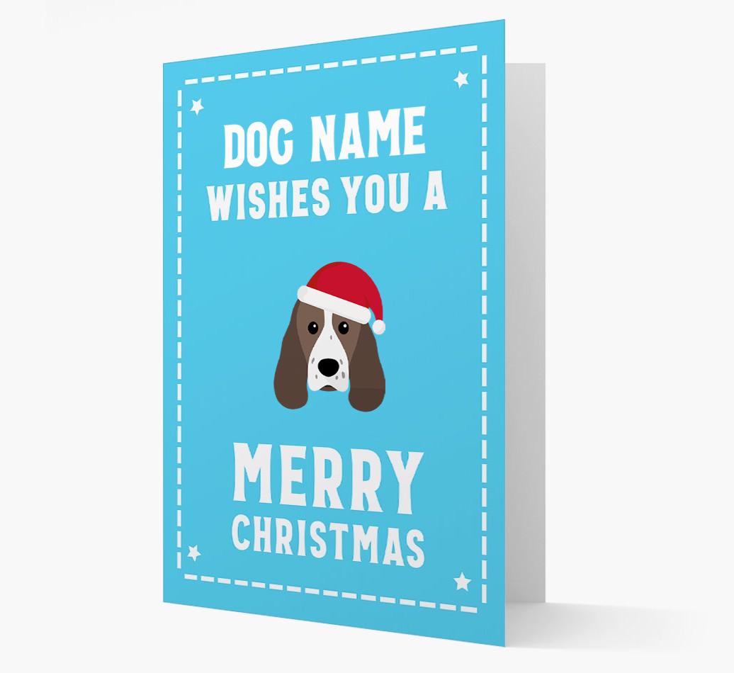 'Christmas Wishes' Card with your {breedFullName} Christmas Icon
