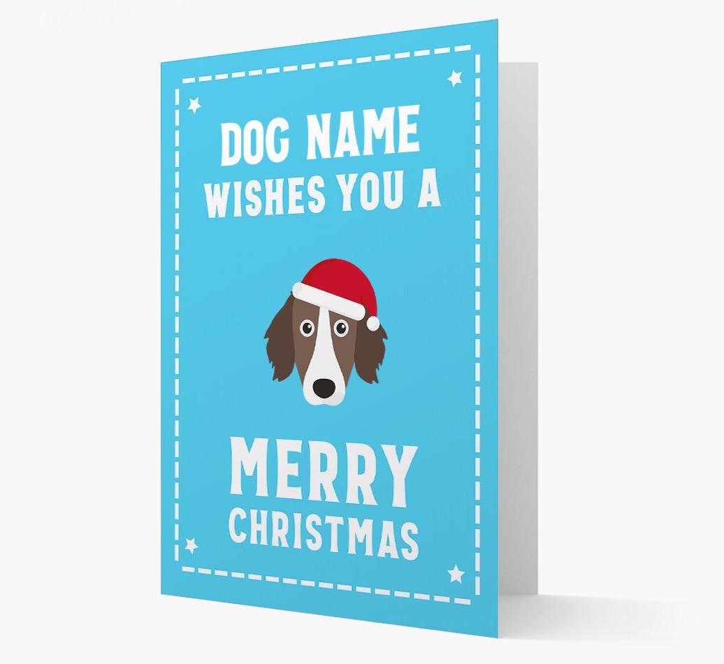 'Christmas Wishes' Card with your {breedFullName} Christmas Icon