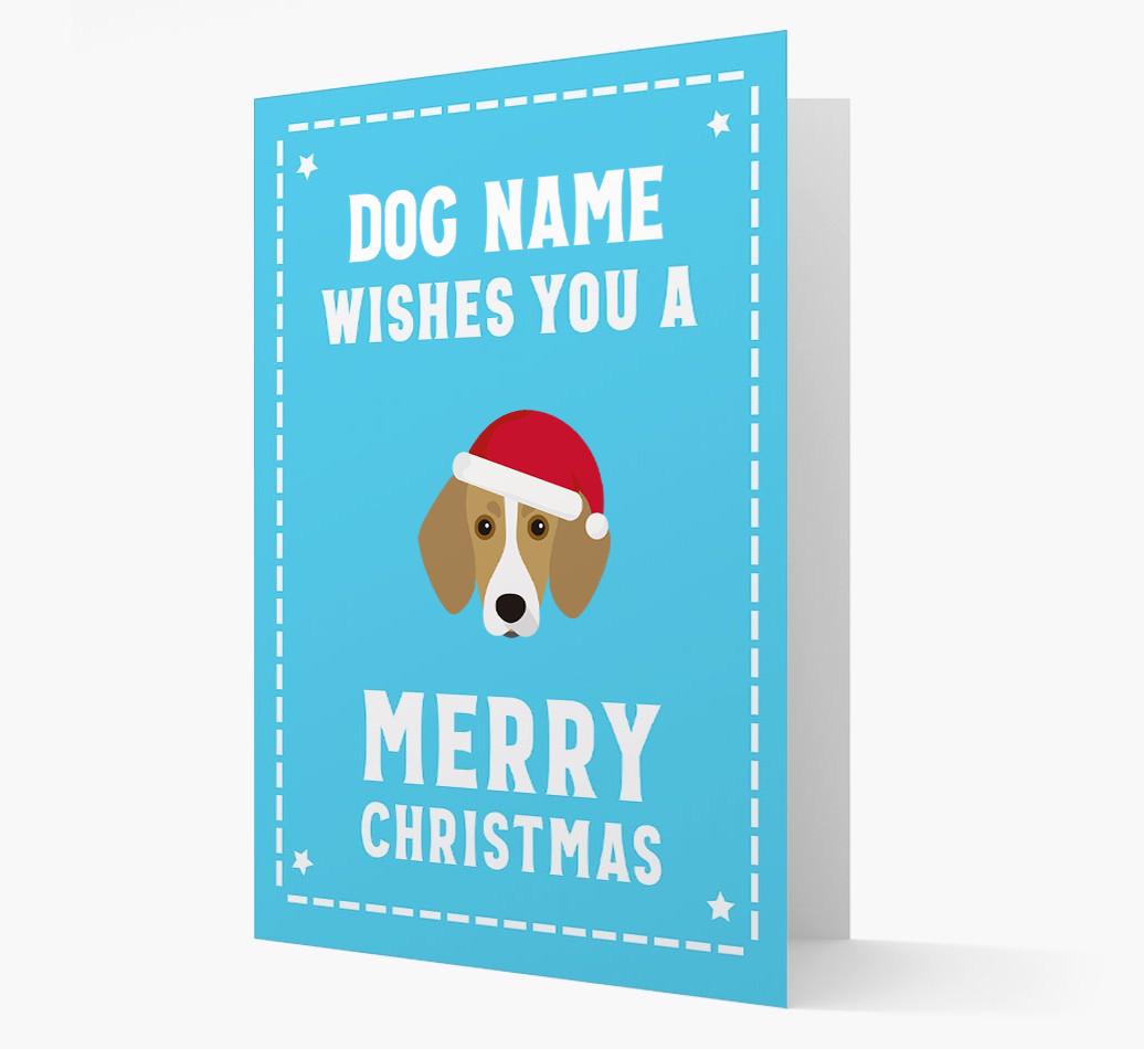 'Christmas Wishes' Card with your {breedFullName} Christmas Icon