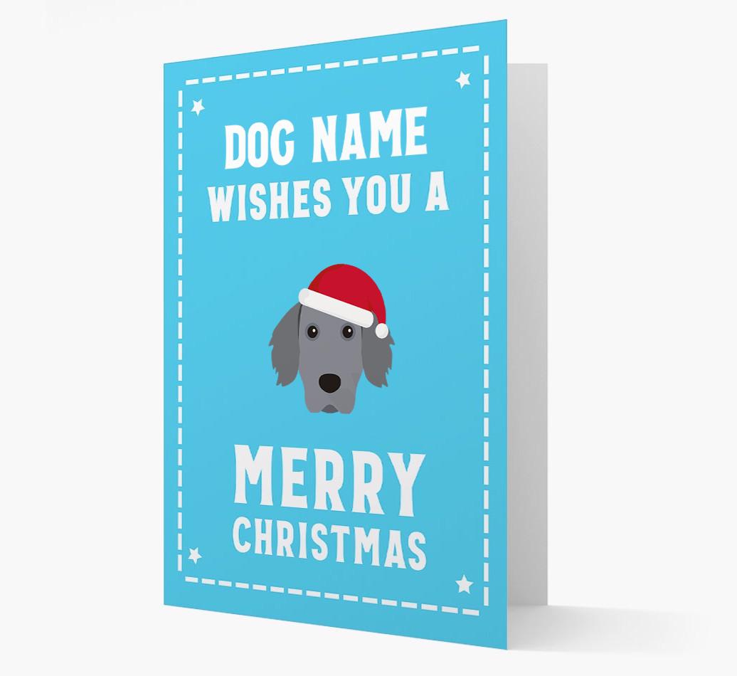 'Christmas Wishes' Card with your {breedFullName} Christmas Icon