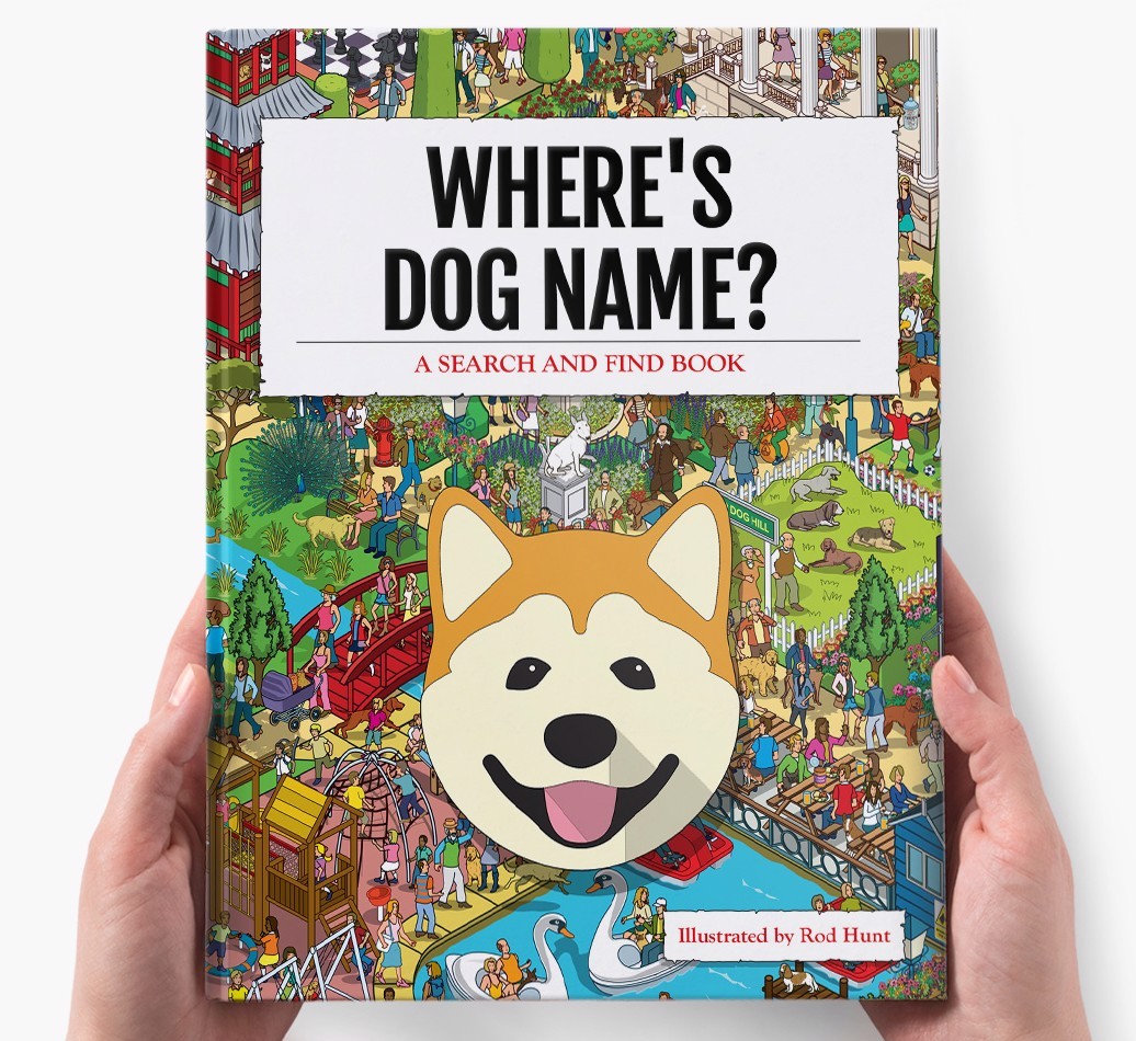 Personalised Where's {dogsName} Book