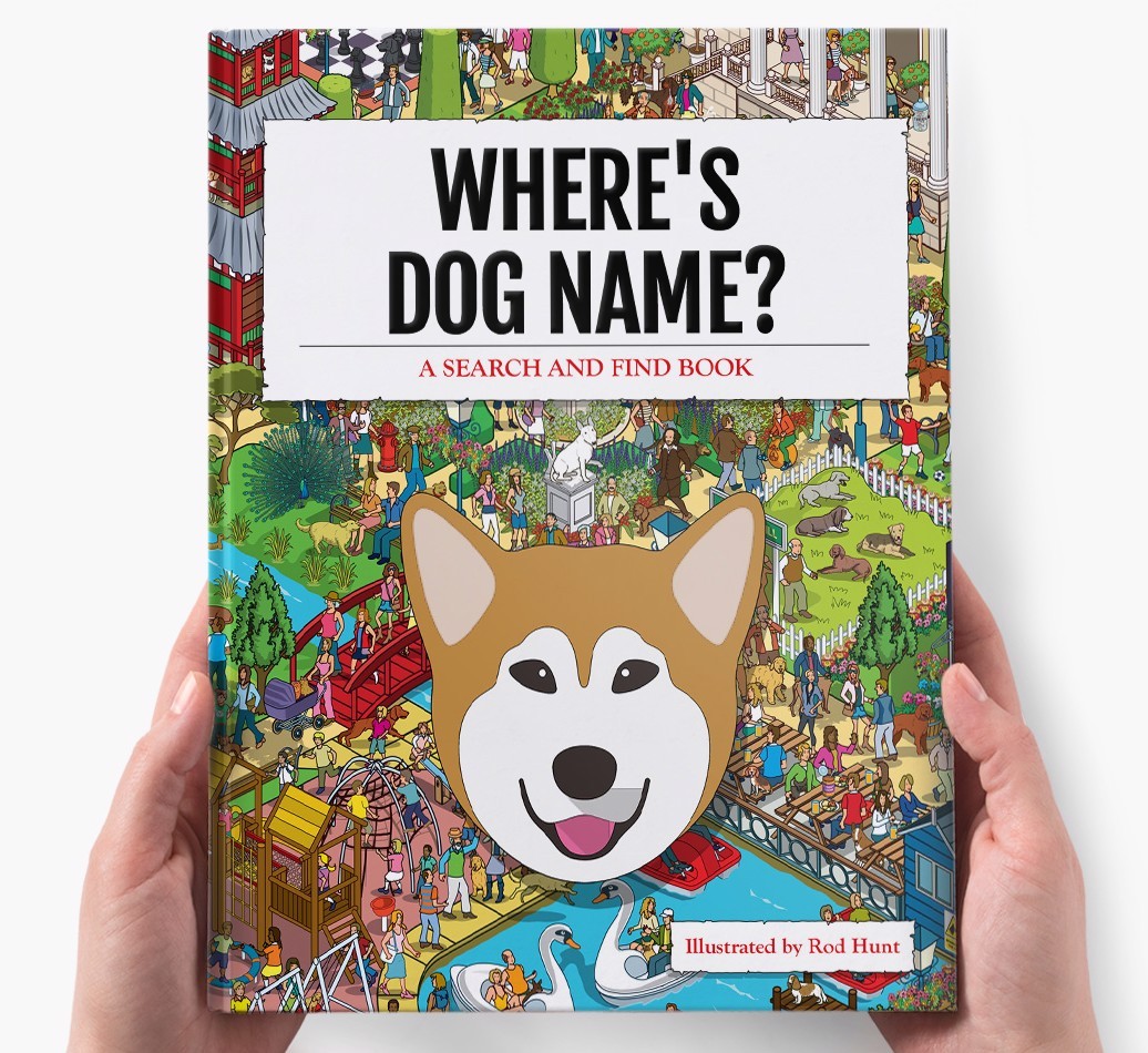 Personalised Where's {dogsName} Book