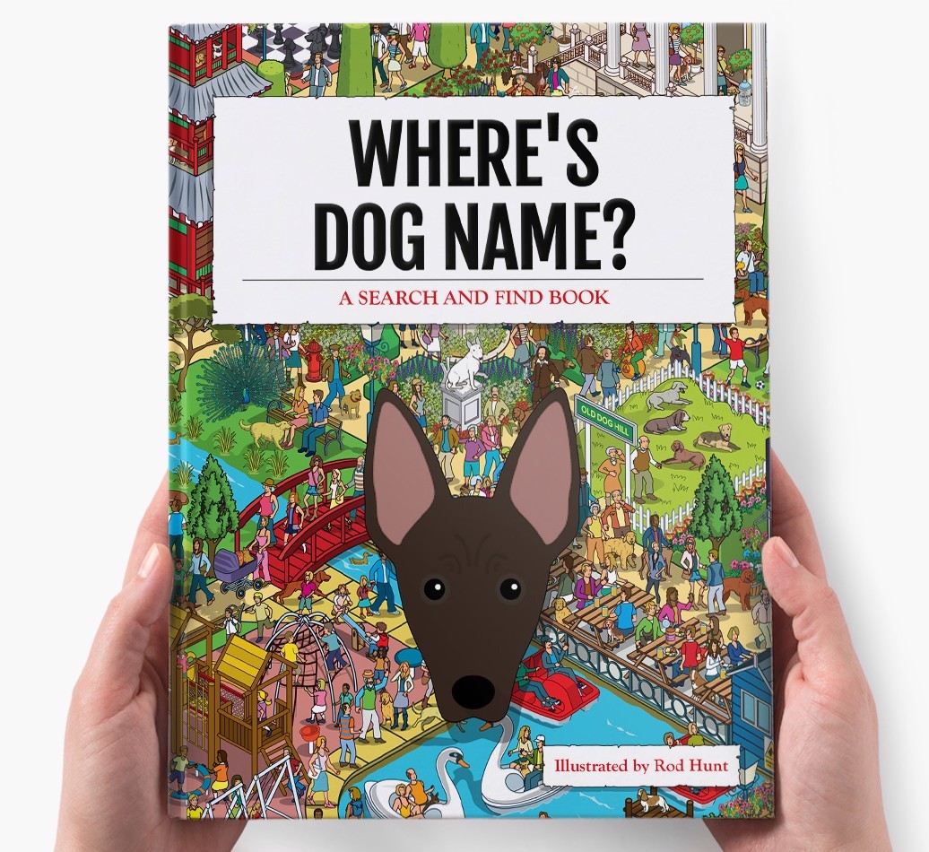 Personalised Where's {dogsName} Book