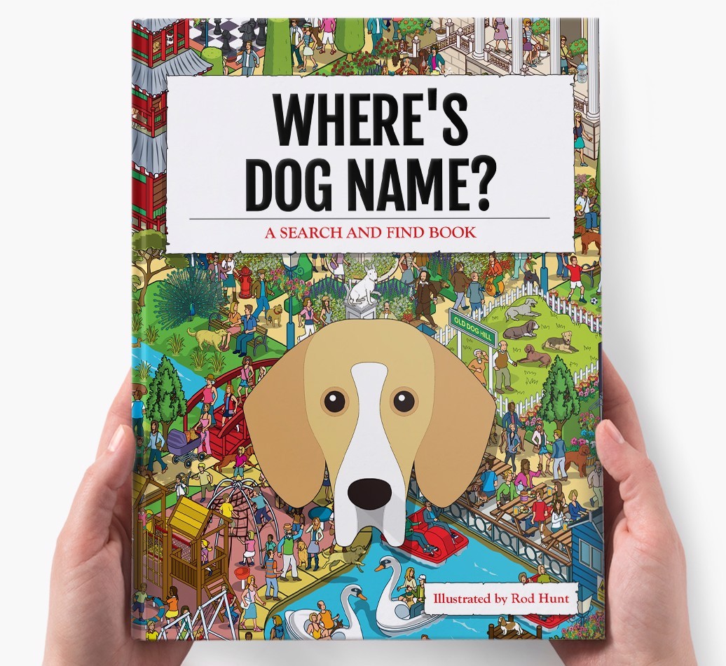 Personalised Where's {dogsName} Book
