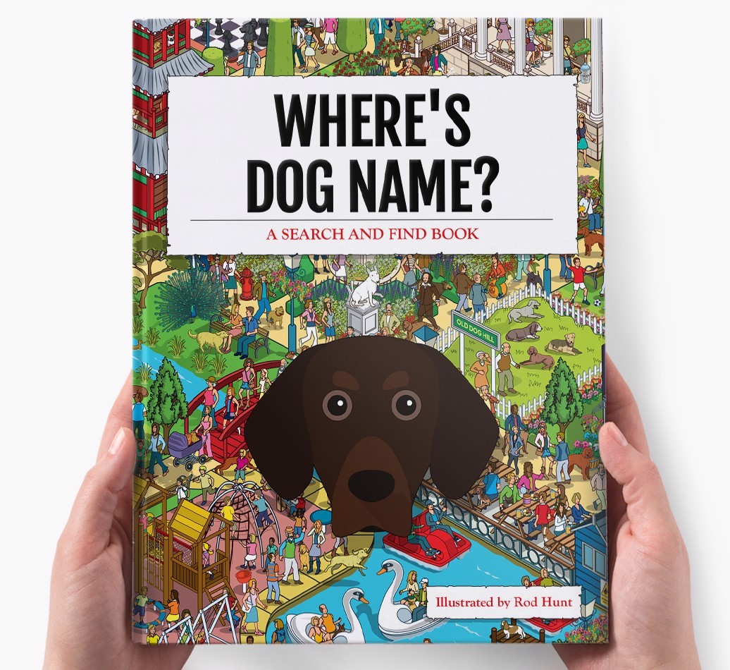 Personalised Where's {dogsName} Book