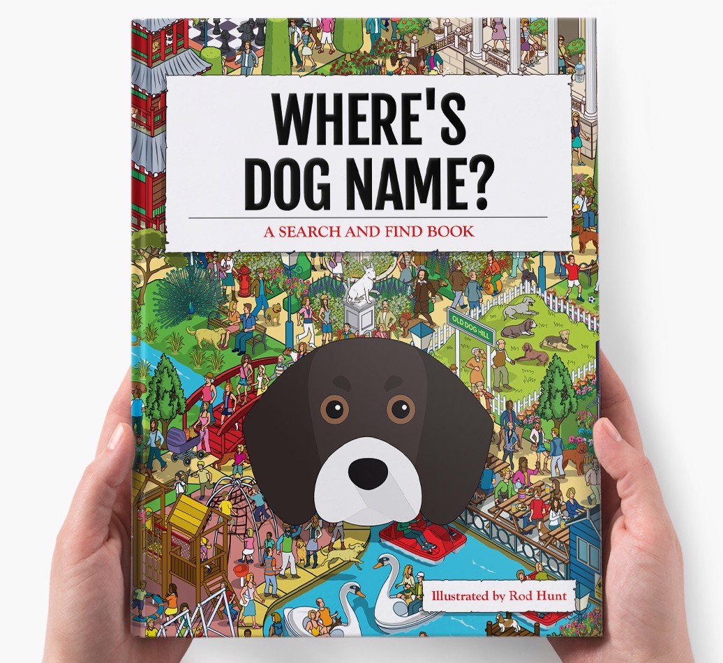 Personalised Where's {dogsName} Book