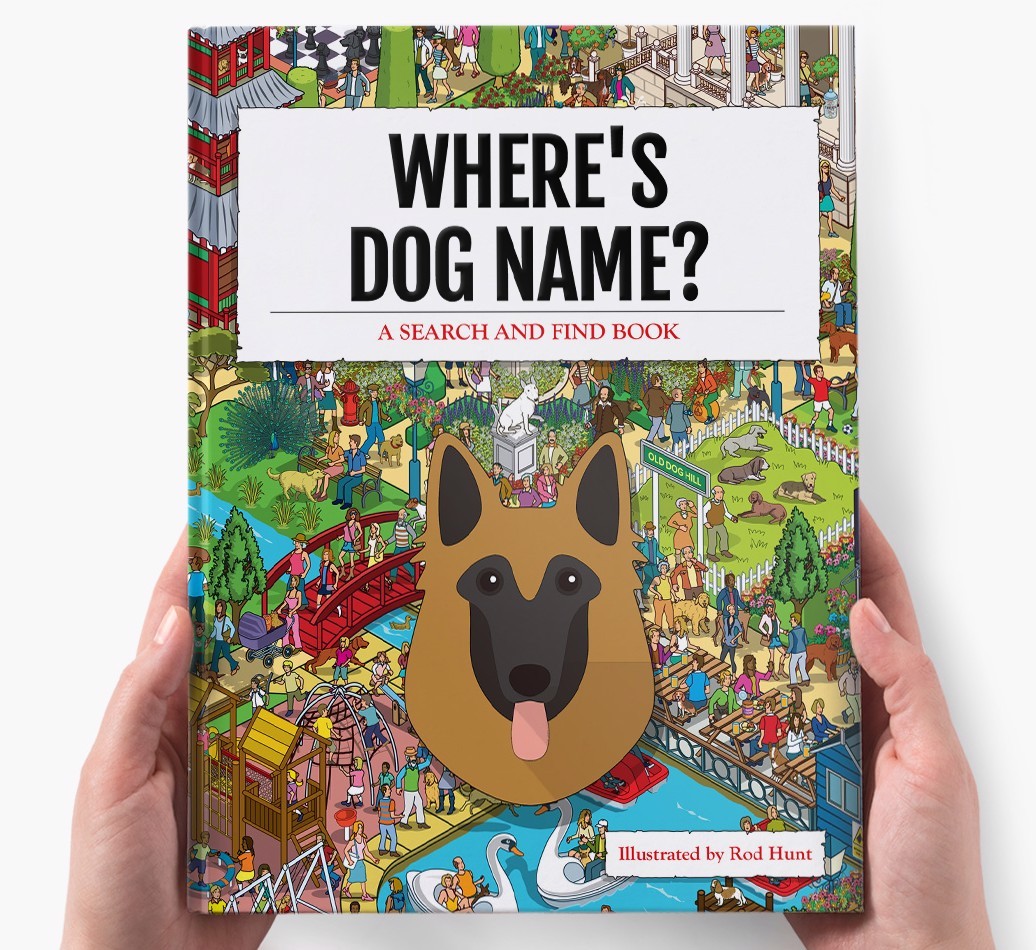 Personalised Where's {dogsName} Book