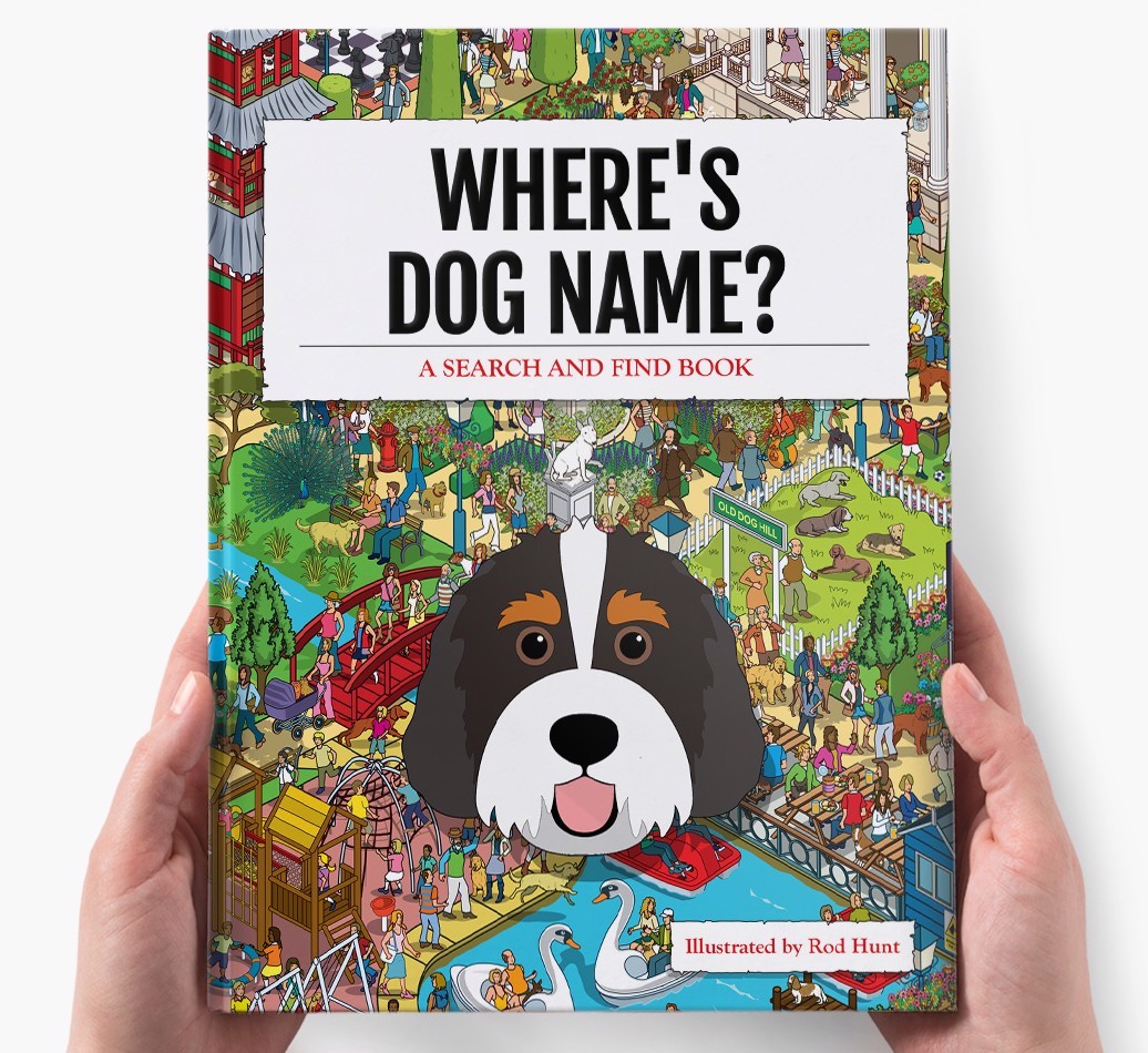 Personalised Where's {dogsName} Book