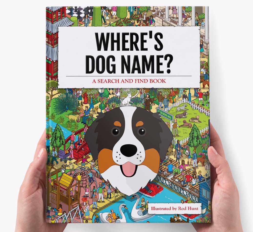 Personalised Where's {dogsName} Book