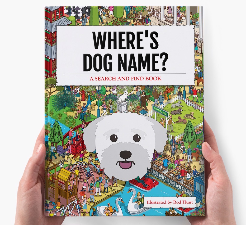 Personalised Where's {dogsName} Book