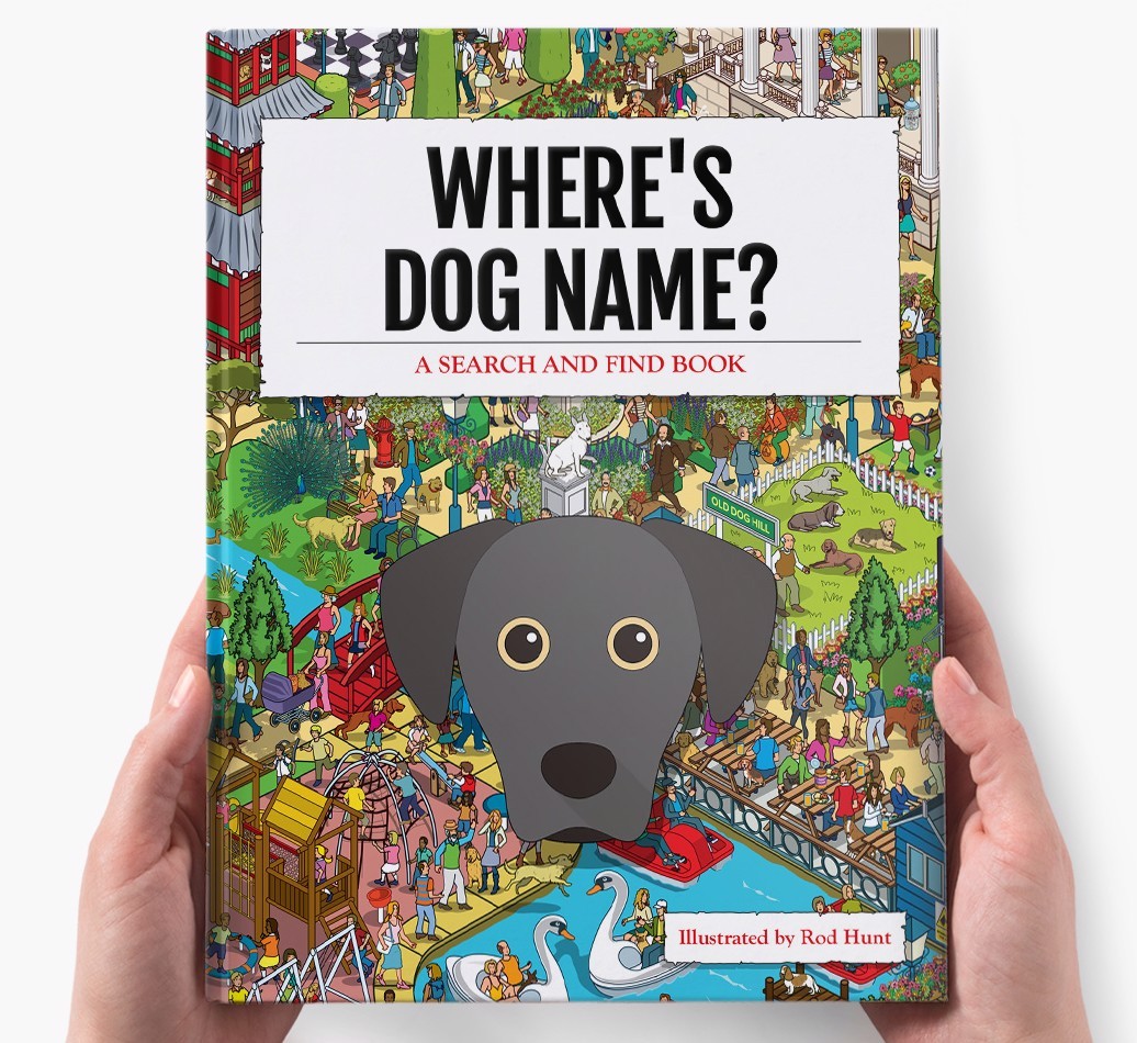 Personalised Where's {dogsName} Book