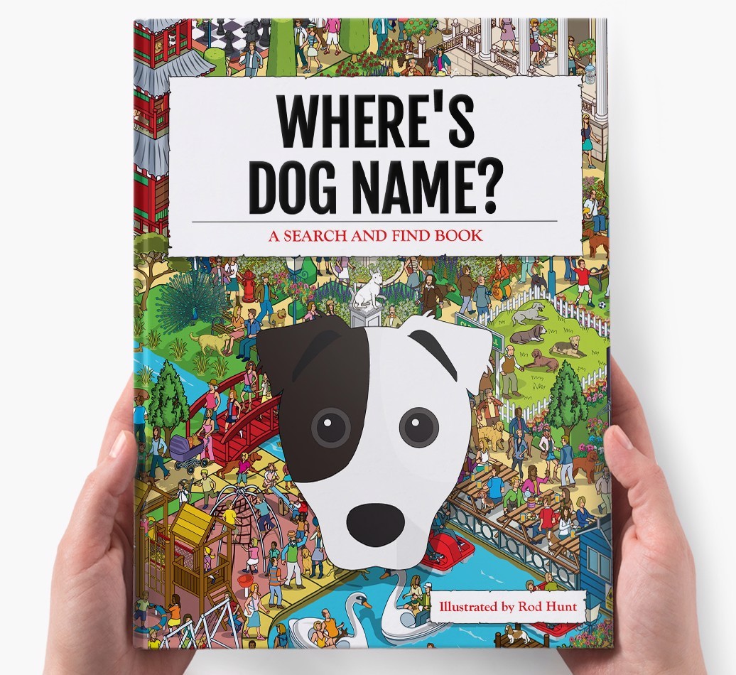 Personalised Where's {dogsName} Book