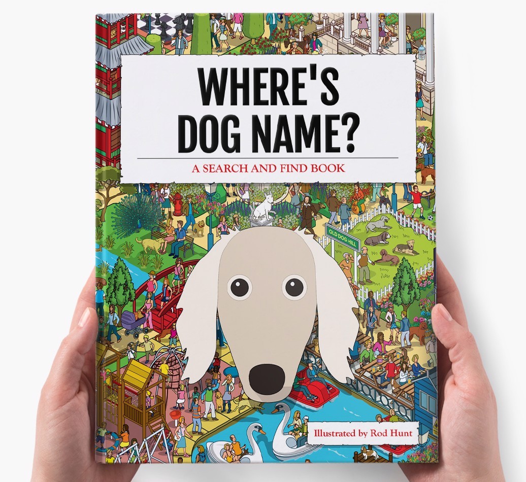 Personalised Where's {dogsName} Book