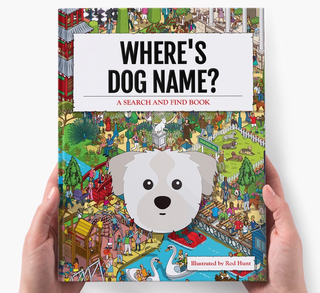 Personalised Where's {dogsName} Book