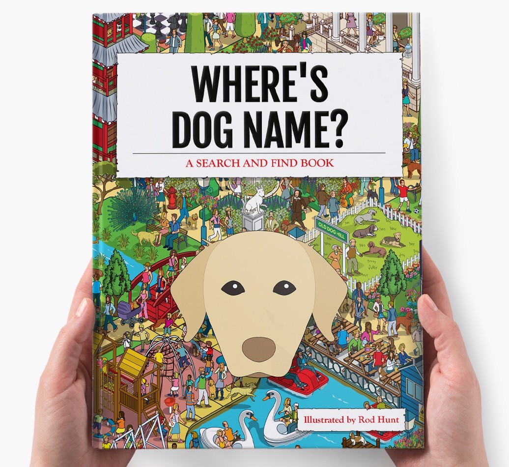 Personalised Where's {dogsName} Book