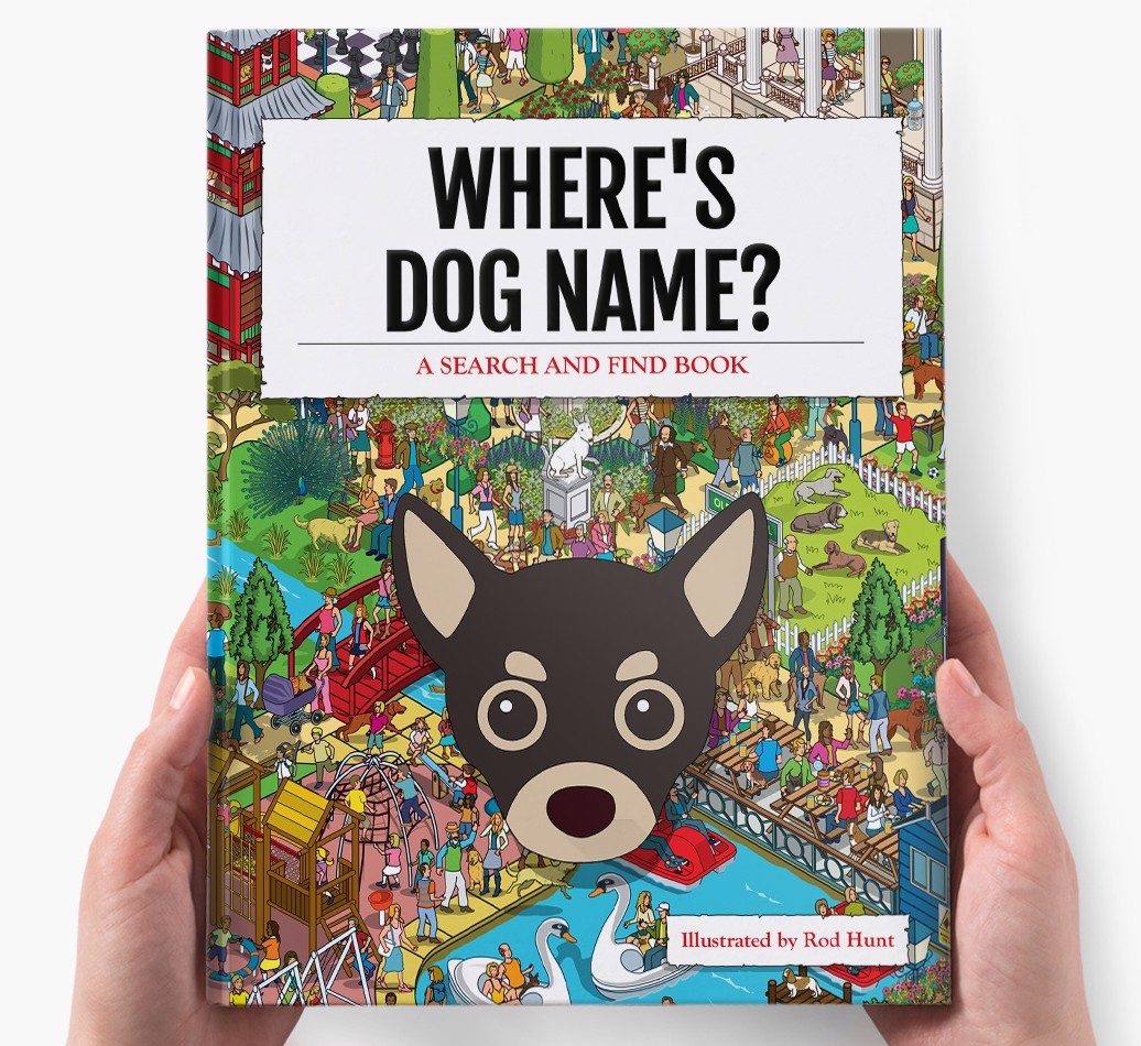 Personalised Where's {dogsName} Book