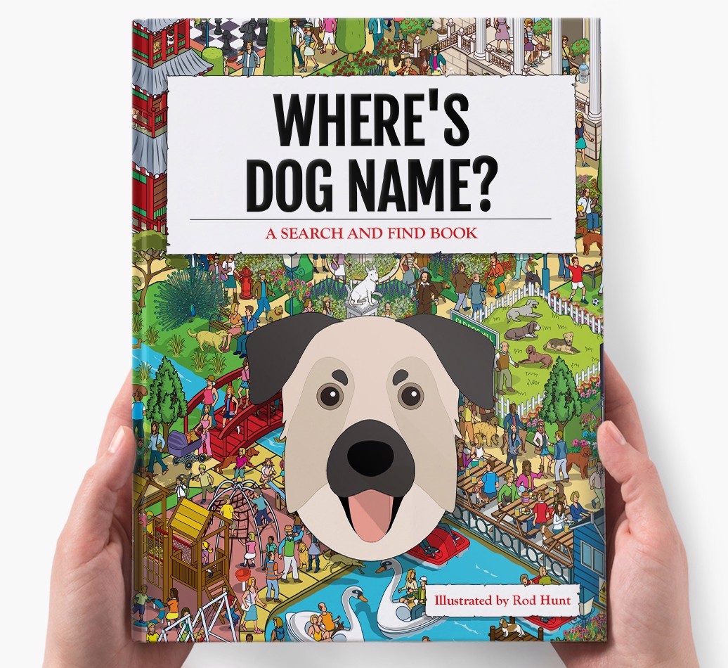Personalised Where's {dogsName} Book