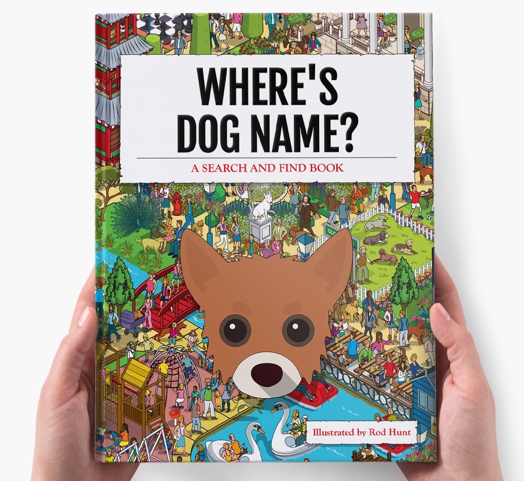 Personalised Where's {dogsName} Book