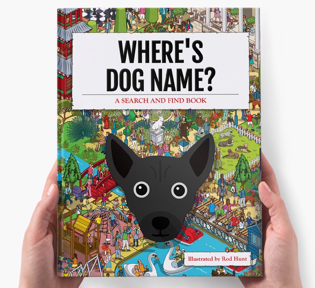 Personalised Where's {dogsName} Book
