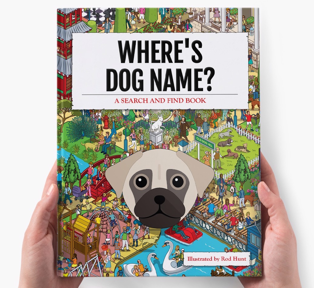 Personalised Where's {dogsName} Book
