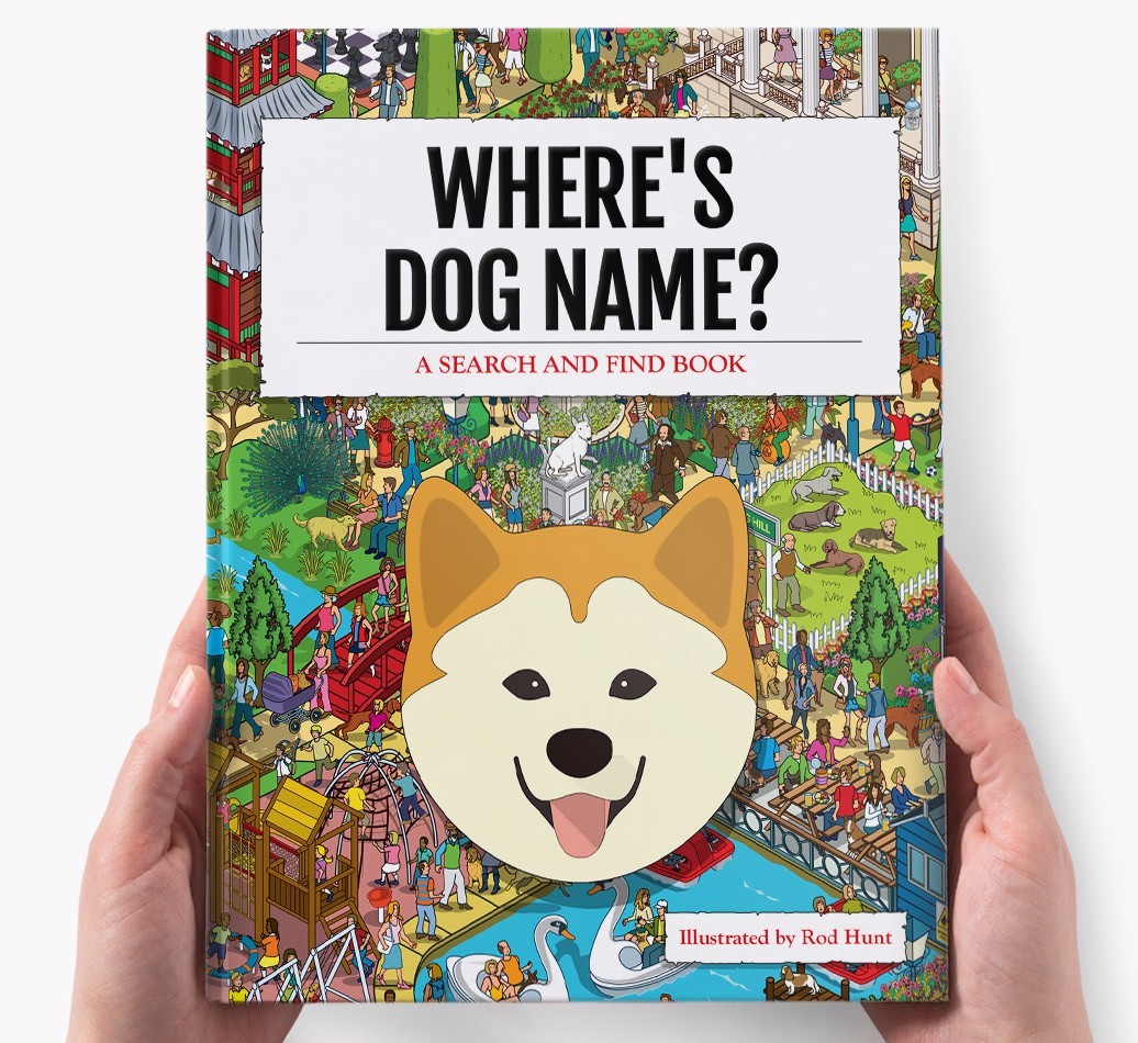 Personalised Where's {dogsName} Book